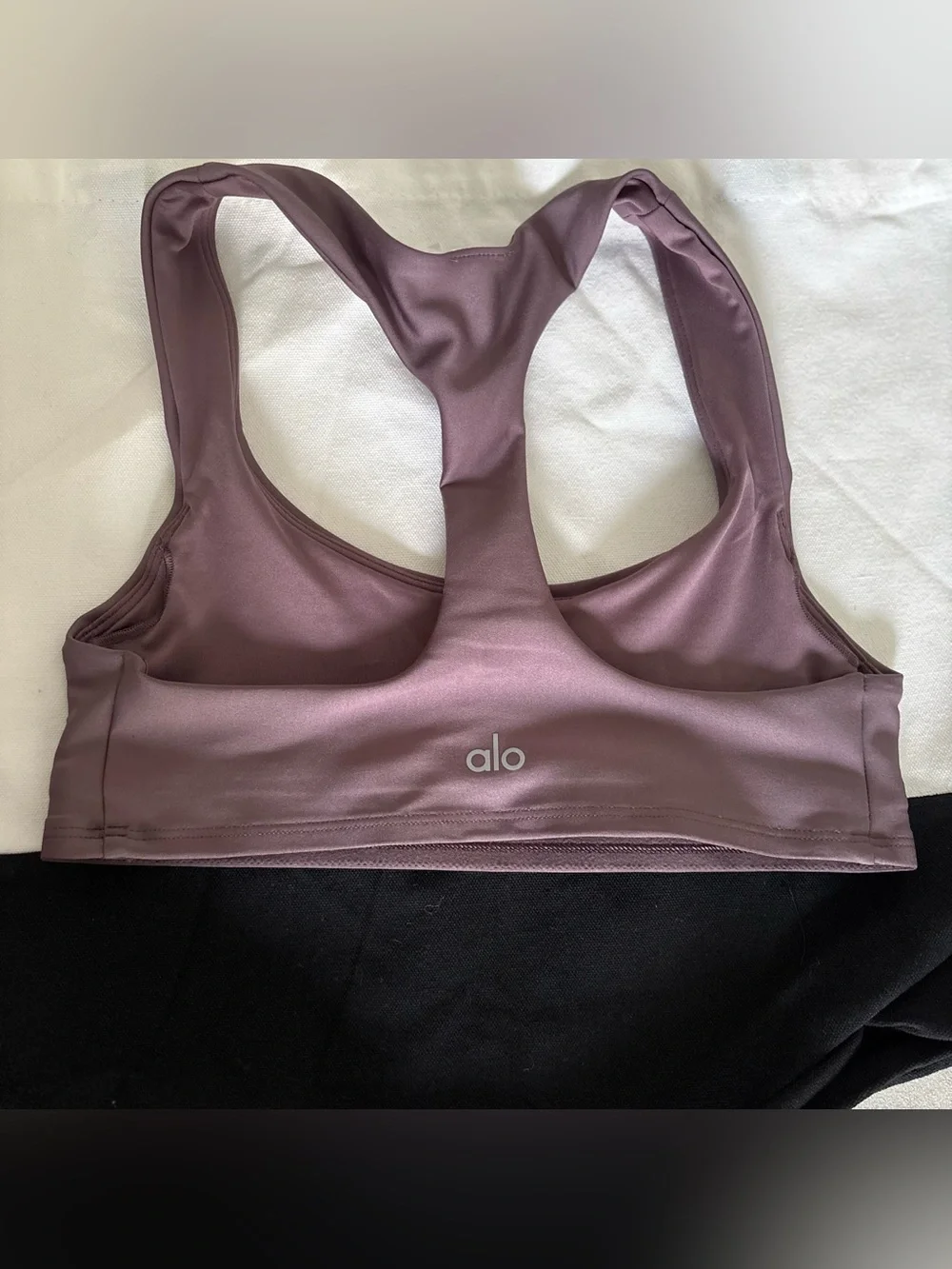 ALO Yoga Dusty Mauve Racerback Sports Bra